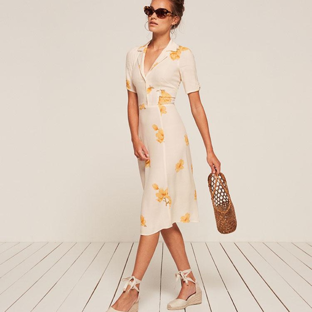 Reformation Abigail Dress in Tangiers